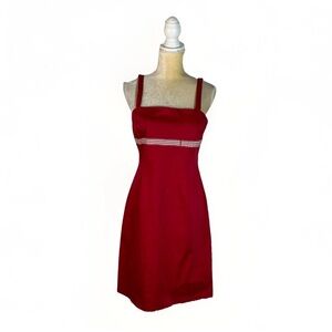 Vintage Yves Cossette Depeche Mode red dress size 6